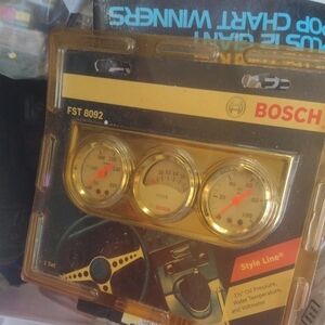 Bosch Triple Gauge Set with Gold Accents